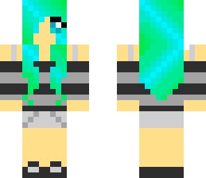 teal hair girl