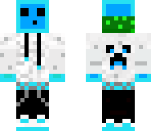blue slime with hoodie