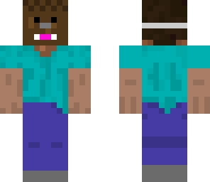 steve in a fluffy mask