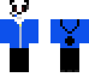 gamer panda in a blue hoody