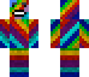 rainbow man face