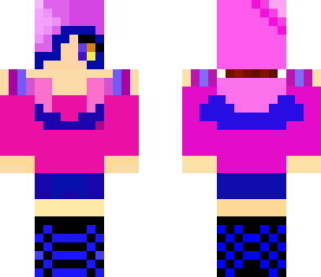 blue n pink girl