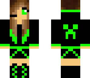neon green girl - creeper