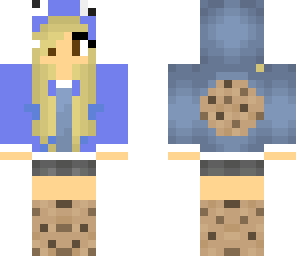 blonde cookie monster girl