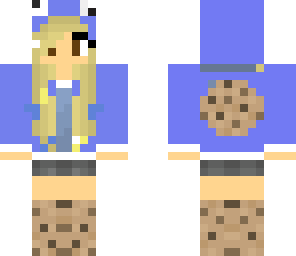 edited blonde cookie monster girl
