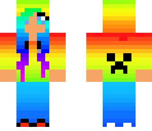 rainbow creeper hoodie