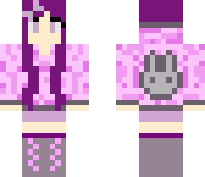 purple bunny girl