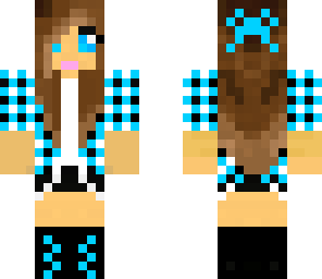 blue checkboard girl