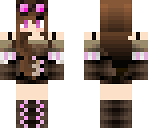 pink themepunk girl