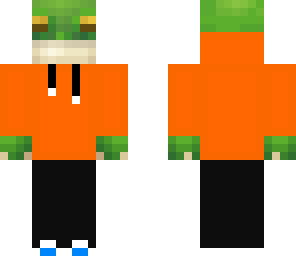 frog in a hoodie