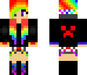 rainbow dj girl