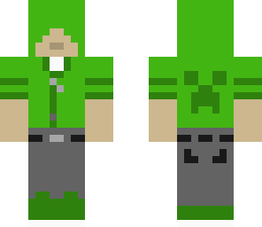 green hoodie