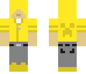 yellow hoodie