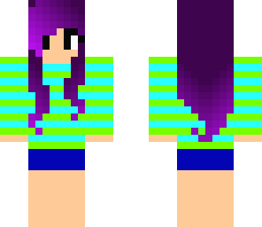 purple hair girl