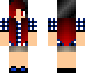 scene girl red
