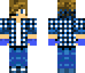blue checker boy