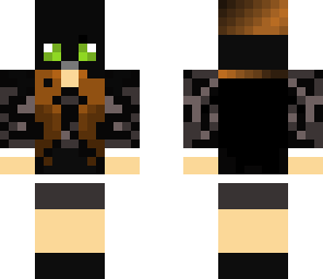 goth woman with gas mask