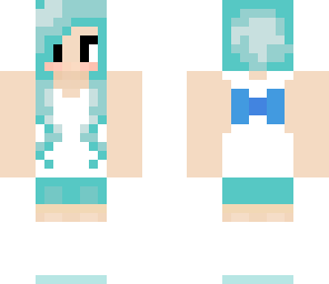 cute blue hair girl with bangs