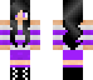 purple girl with black hair