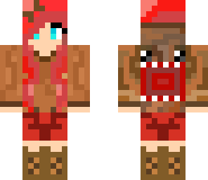 red haired domo girl