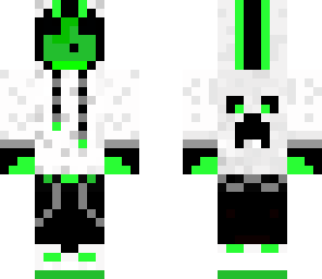 cool green slime with a hoodie