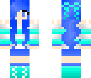blueturquoise teenagergirl