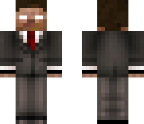 herobrine in a suit