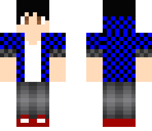 boy with blue shirt