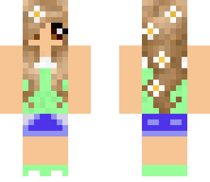 bloemen meisje gladde skin