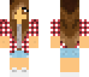 girly plaid skin