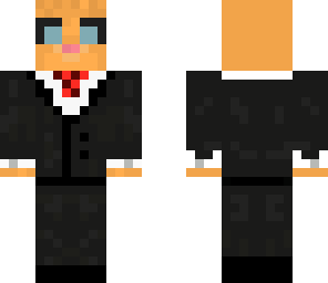 cool cat in a suit