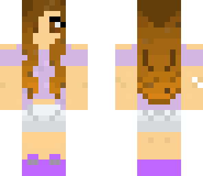 ombre hair and shorts