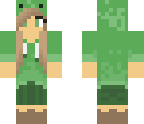 frog girl with different eyes