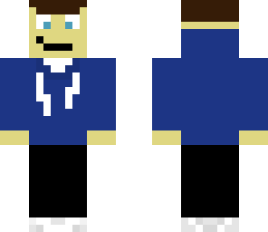 blue hoodie