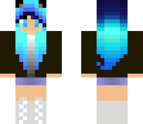 blue person that has ears with bluenessessess