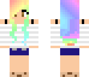 rainbow haired girl