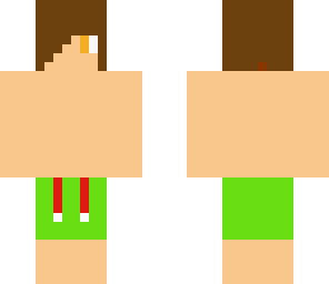 teenager in trunks