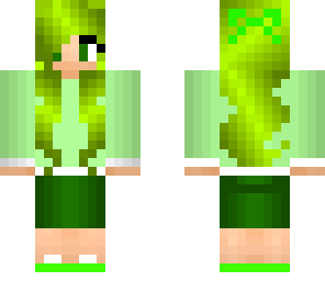 girl in green