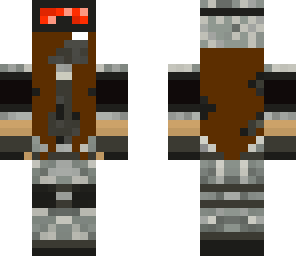 girl herobrine soldier