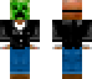 guy disguised as a creeper