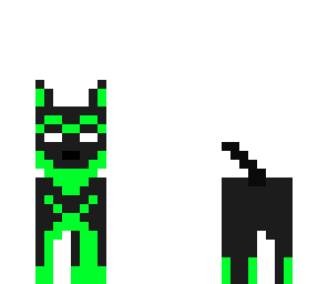 green herobrine dog