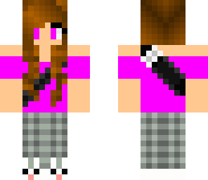 girl with bunny slippers