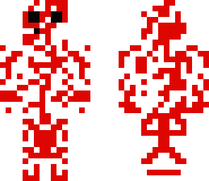 red and white