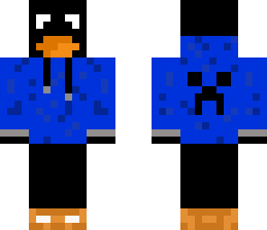 penguin in a hoodie with headphones