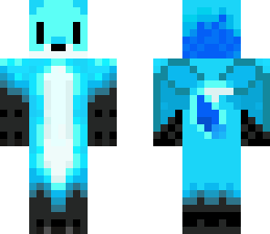 blue fox with wings