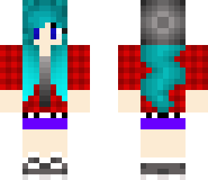 girl with blue hair