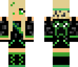 emerald creepper hunter girl
