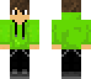 green hoodie