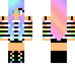 cotton candy hair girl