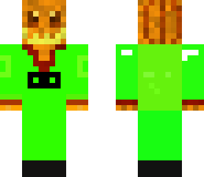 green pumpkin man
